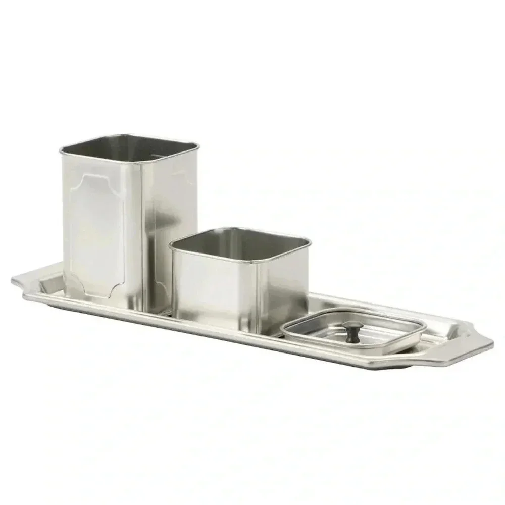 3 IKEA ANILINARE Desk organizer set, metal